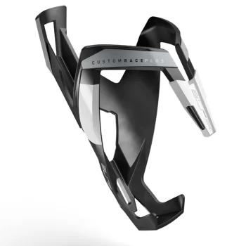 Koszyk bidonu Elite Custom Race+ czarno-biały mat