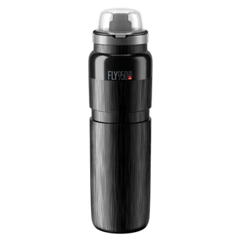 Bidon Elite Fly MTB TEX Black, Grey Logo 950ml