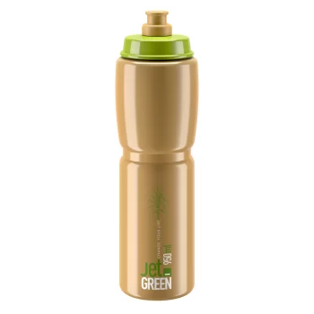 Bidon Elite Jet Green Brown White logo 950ml