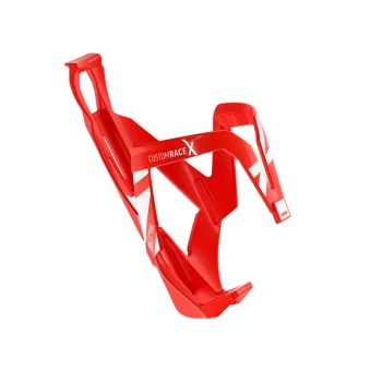 Koszyk na bidon Elite Custom Race X Red Glossy Whi