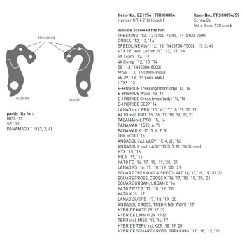 Hak ramy Ghost D MTB (alu)
