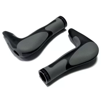 Chwyty kierownicy z rogami Merida czarno-szare