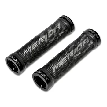 Chwyty Merida 2 pierścienie zaciskowe czarno-białe