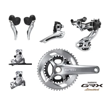 Grupa Shimano GRX 810 2x11 Limited Silver Edition