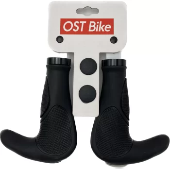Chwyty kierownicy OST Ergo z rogami czarne