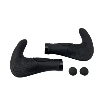 Chwyty kierownicy OST Ergo z rogami czarne