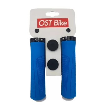 Chwyty rowerowe Ost 135mm 1 obejma niebieskie