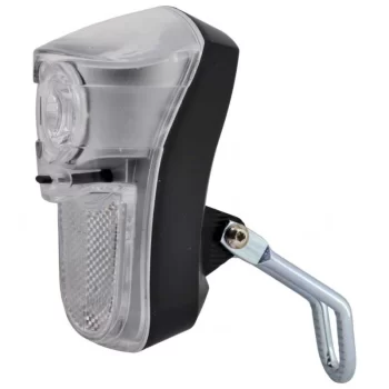 Lampa przód JY7019 1LED bateraterie odblask czarna