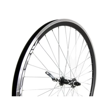 Koło 26" przód stożek piasta Quando QR czarne