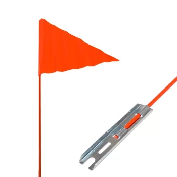 Chorągiewka rowerowa 150cm-2 częśc. trójkąt czerw.