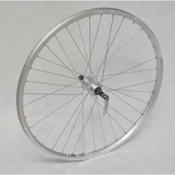 Koło 26" tył wolnobieg obręcz srebrna oczkowana