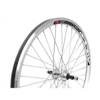 Koło 26" tył wolnobieg stożek piasta Quando srebrn
