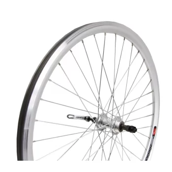 Koło 28" tył stożek piasta Quando QR wolnobieg sr