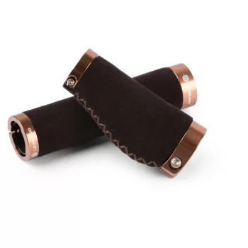 Chwyty kierownicy zamszowe Le Grand SUMAC bordo