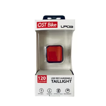 Lampka rowerowa Ost Led tył 120 Lmn
