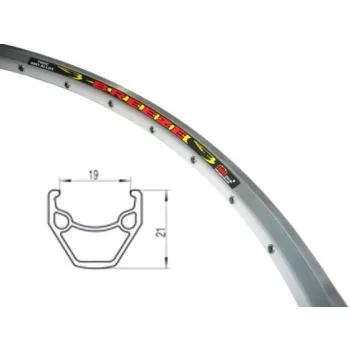 Obręcz Tekila 700x38C 21mm 36 otw srebrna