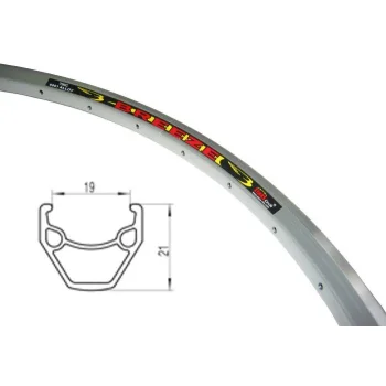 Obręcz Tekila 700x38C 21mm 36otw srebrna