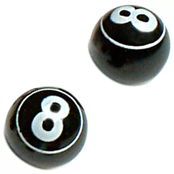 OXC Nakrętki Na Wentyle Bila Czarne 2szt