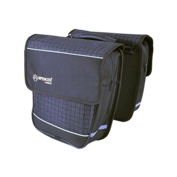 Sakwa rowerowa Spencer 2-komorowa 18L czarna+krata