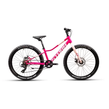 Rower Storm Bella 24 Light 2HD ciemny róż mat