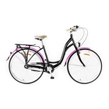 Rower Storm Dublin Lady 26 3S 17" czarny/fuksja