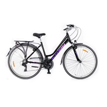 Rower Storm Marathon 1.0 Lady 17" czarny fuksja