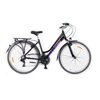 Rower Storm Marathon 1.0 Lady 19" czarny fuksja