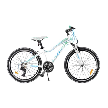 Rower Storm Queen 24 11" VBR biało-miętowy