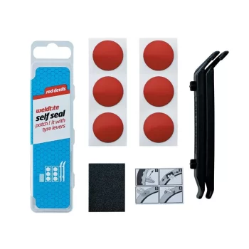 Zestaw Weldtite Puncture Red samoprzylepne