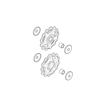 Kółka przerzutki Shimano RD-M410/M360