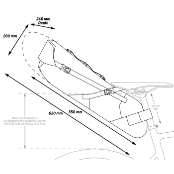 Torba podsiodłowa Zefal Adventure R17 bikepacking
